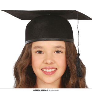 BIRRETE GRADUACION NEGRO INFANTIL