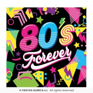 SERVILLETAS 80´S FOREVER